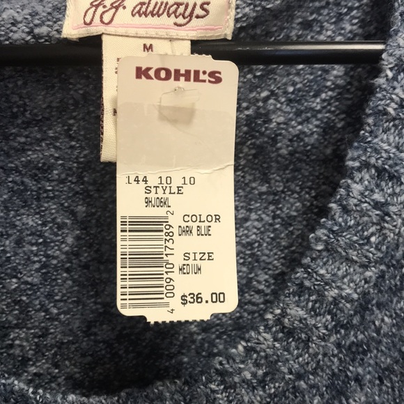 3 for $15 🦋🦋 J.J. always blue sleeveless sweater dress NWT - Picture 8 of 8